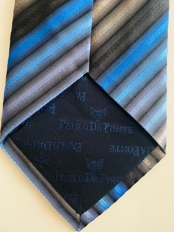 Paolo da Ponte, cravatta, seta, vintage, anni 80 - image 1