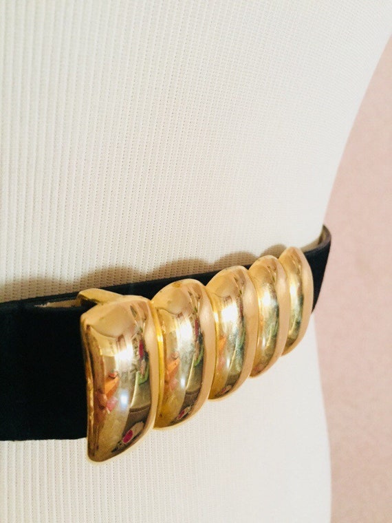 Belt vintage leather 80s woman