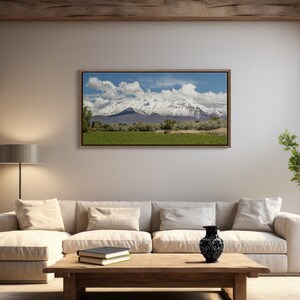 Timpanogos Mountain Print, Mountain Wall Decor, Mountain Landscape Wall Art, Utah Mountains, Utah Art, Utah Photography, Spring Wall Art