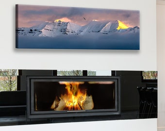 Mount Timpanogos Sunrise Art Print, Utah Mountain Landscape