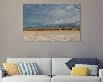 Timpanogos Mountain Sunrise Art Print, Utah Landscape Wall Decor