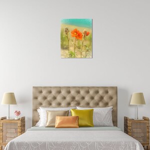 Floral Nature Print, Flower Nature Print, Nature Wall Art, Nature Photography, Orange Wall Art, Wildflower Print, Wildflower Art