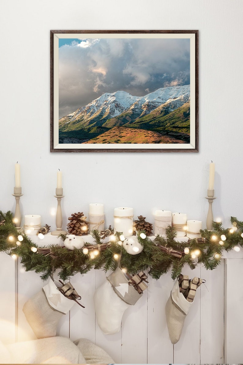 Utah wall art featuring Mount Timpanogos photography.