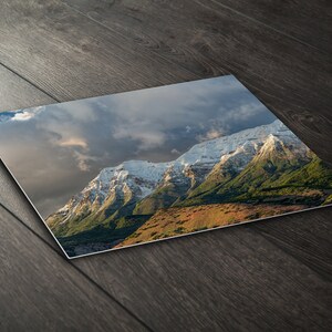 Metal print of utah mountain art.
