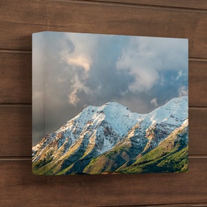 Utah mountain art print of Mount Timpanogos.