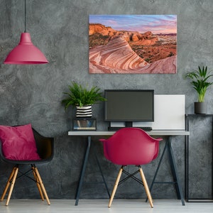 Fire Wave Desert Print, Valley of Fire Desert Photography, Desert Art Print, Desert Home Decor, Desert Wall Art, Desert Sunset Wall Art