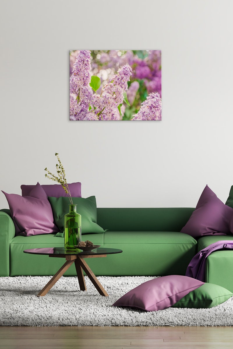 Lilac Flowers Art Garden Photography Metal Wall Art Flower Etsy