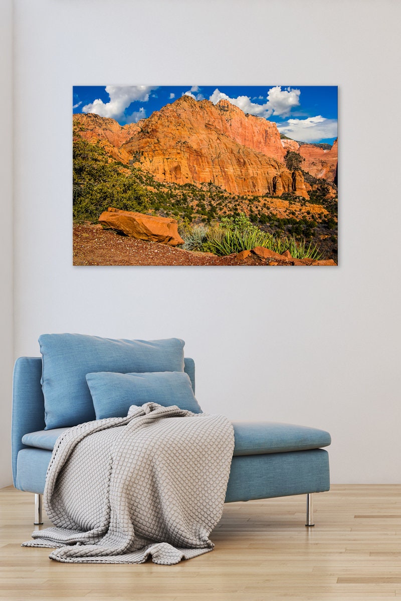 Zion National Park Metal Wall Art Kolob Canyon Metal Art - Etsy