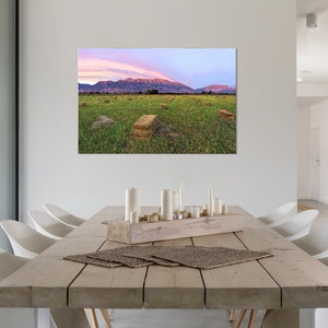 Large Mountain Print, Mountain Photography Large Metal Print, Sunset Photography Oversized Wall Art, Large Canvas Art, Large Metal Wall Art