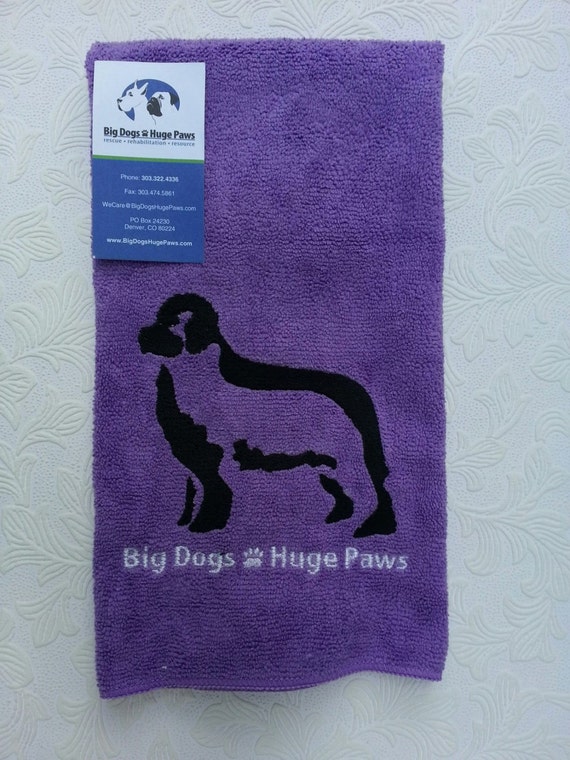 Big Dogs Huge Paws Newfoundland Drool Cloth Etsy