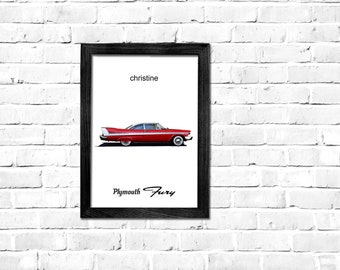 Red 58 Plymouth Fury. Movie car as seen in Christine