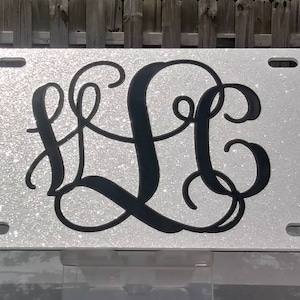 Silver Glitter Acrylic (Real Glitter)