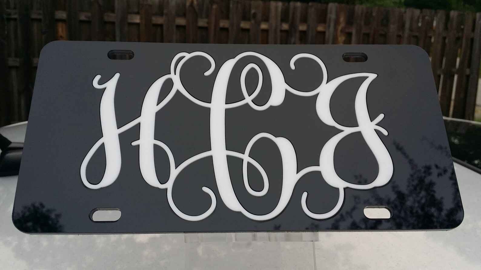 Custom black License Plate Car Tag Personalized Etsy