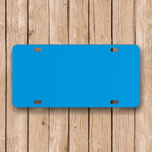 Custom &quot;SKY BLUE&quot; License Plate, Car Tag, Personalized Car Tag, Custom Front Plate, Monogram License, Personalized License Plate
