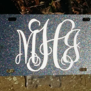 Black Glitter Acrylic (Real Glitter)