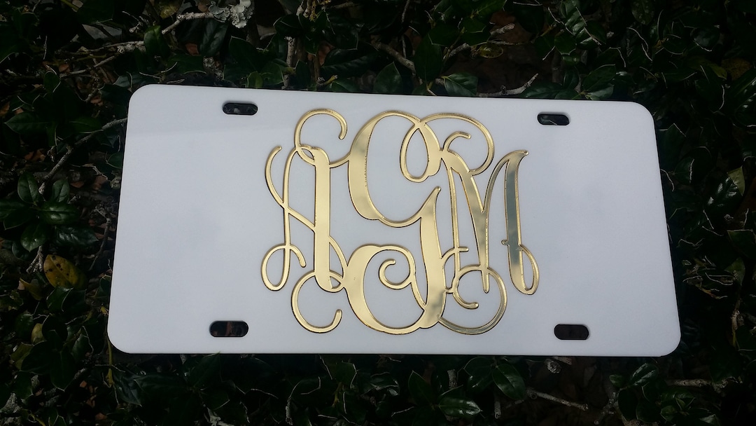 Custom white License Plate, Car Tag, Personalized Car Tag, Custom Front