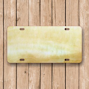 River Cream Acrylic License Plate