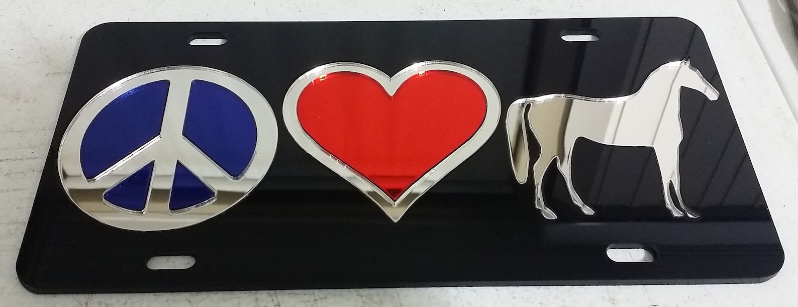 Custom black License Plate Car Tag Personalized Etsy