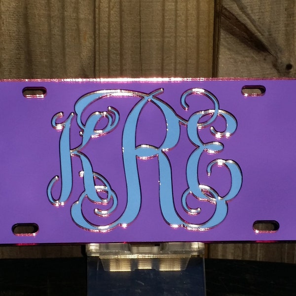 Custom Pink Car License Plate Etsy