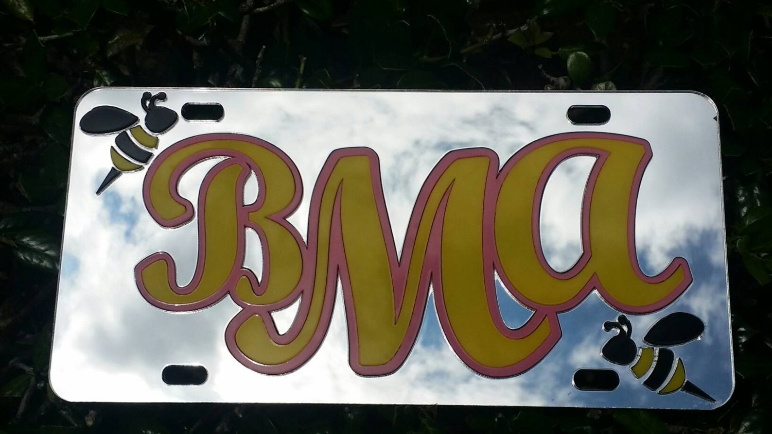 Custom Mirror License Plate Car Tag Personalized Car Tag Etsy