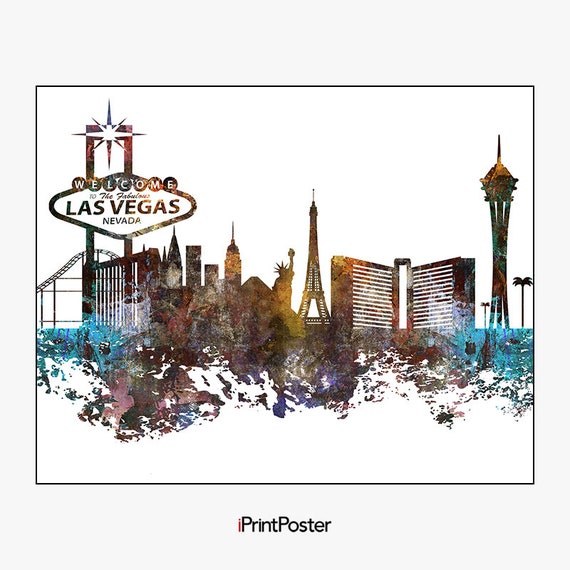 Items similar to Las Vegas Art Print Las Vegas Wall Art Las Vegas
