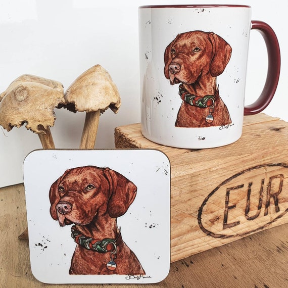 Hungarian Vizsla Coffee Mug Dog Lover Gifts Pet Portrait Dog