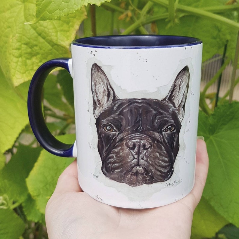 Aquarell Französisch Bulldogge Becher Hund Kaffeebecher Etsy