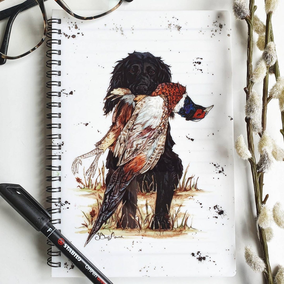 Black Cocker Spaniel Notebook, Spaniel Gifts, Cute Dog Notepad, A5 ...