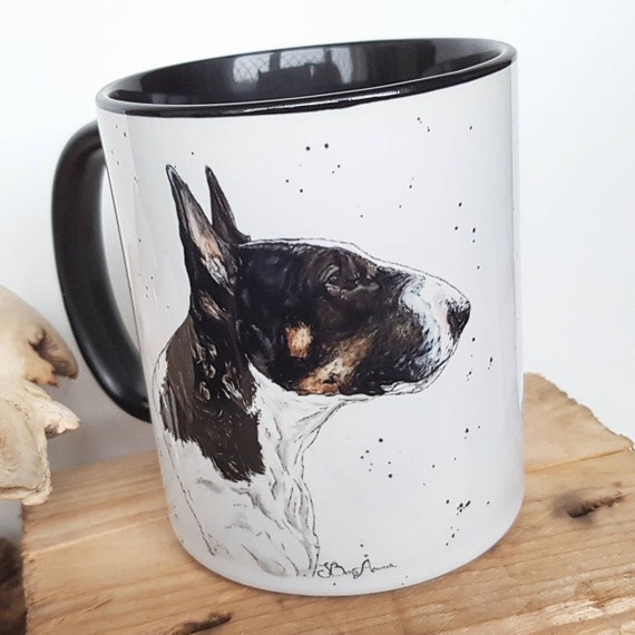 Dog Coffee Mug English Bull Terriers Dogs Ceramic Drink Cup Bull Terrier Mug
