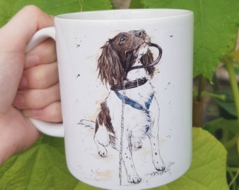 Springer spaniel, spaniel gifts, Springer spaniel mug, dog mum, dog walker gift, cute dog mug, dog walker gift mug, spaniel coffee mug, pet