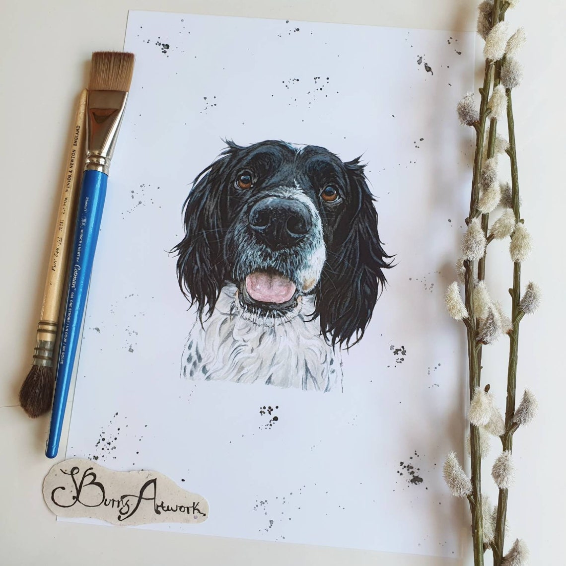 English Springer Spaniel Dog Print Dog Lover Gifts Pet - Etsy