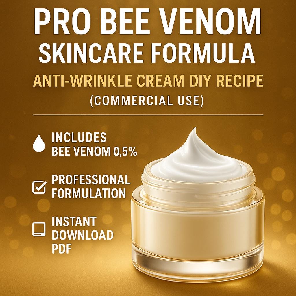 Professional Bee Venom Anti‑Wrinkle Cream Formula (DIY)