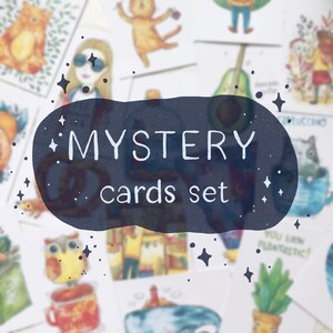 Mystery cards set. Surprise bundle pack of various postcards. Mix and Match Sale, Card Sale, Any Occasion Cards, Greeting Card Surprise Sale image 1