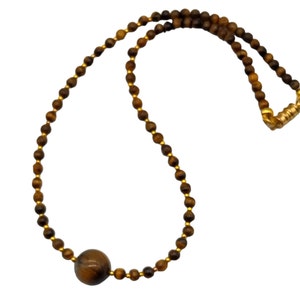 Tigereye Beaded Necklace