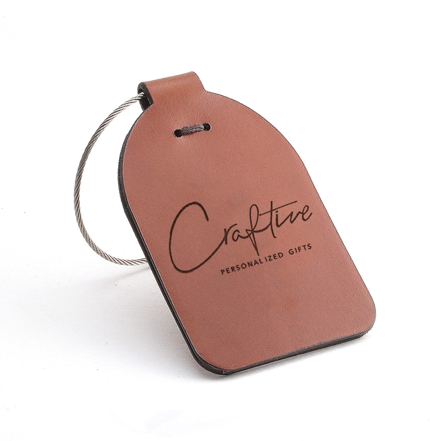 leather luggage labels