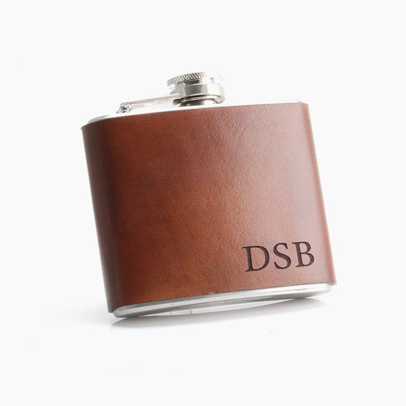 Birthday Wedding Husband Hip Flask Personalised Monogram Initials