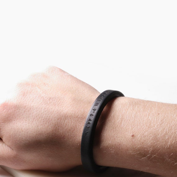 latitude and longitude bracelet for guys