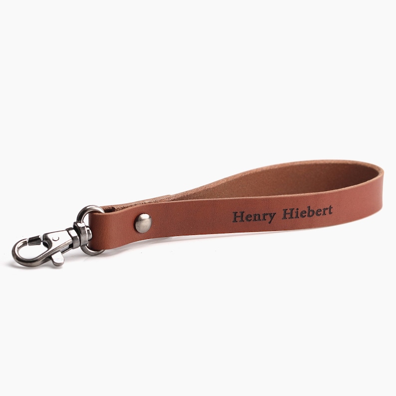 Leather Key Fob Wrist Strap Leather Leather Wristlet Custom Leather Keychain Monogrammed Wristlet Phone Wristlet Personalized Wristlet