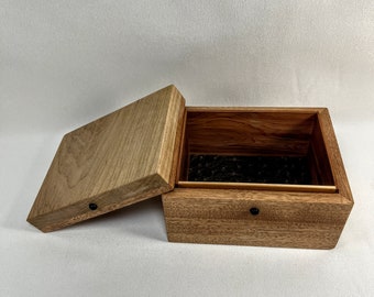 Mahogany, Maple and  Red Cedar, Knick-Knack Box, Night Table Box,  Jewelry / Watch Box, Unusual Design, Change Box, Gift  Box84