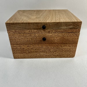 Mahogany, Maple and Red Cedar, Knick-Knack Box, Night Table Box, Jewelry / Watch Box, Unusual Design, Change Box, Gift Box84 image 2