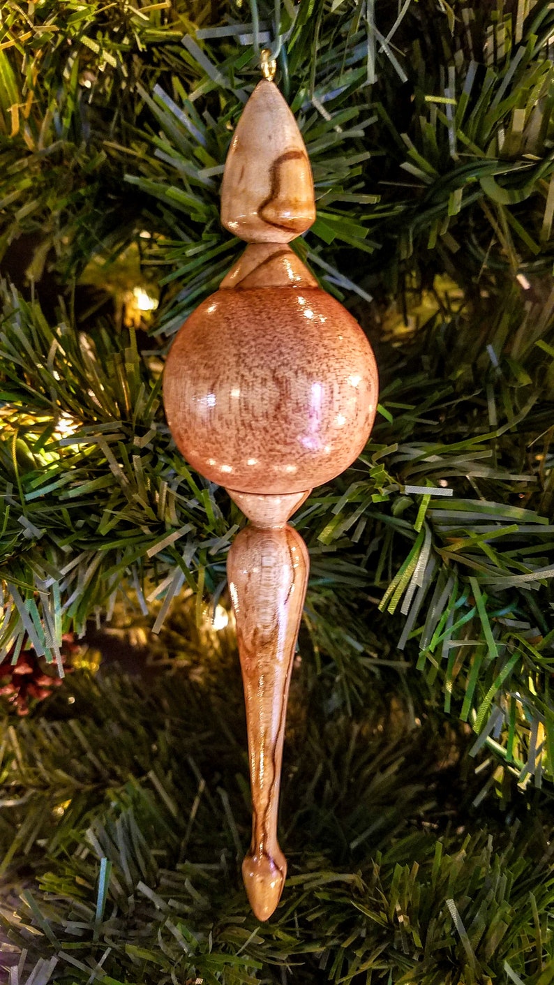 Golden Mahogany and Pecan Wood Ornament Christmas Decor Wood Etsy