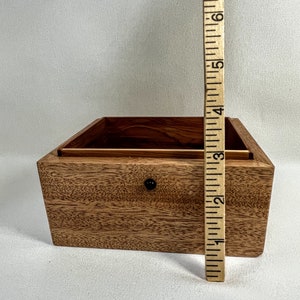 Mahogany, Maple and Red Cedar, Knick-Knack Box, Night Table Box, Jewelry / Watch Box, Unusual Design, Change Box, Gift Box84 image 7