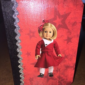 white christmas dresses American Girl Addy's Tartan Plaid Christmas Dress Bundle – TOYCYCLE