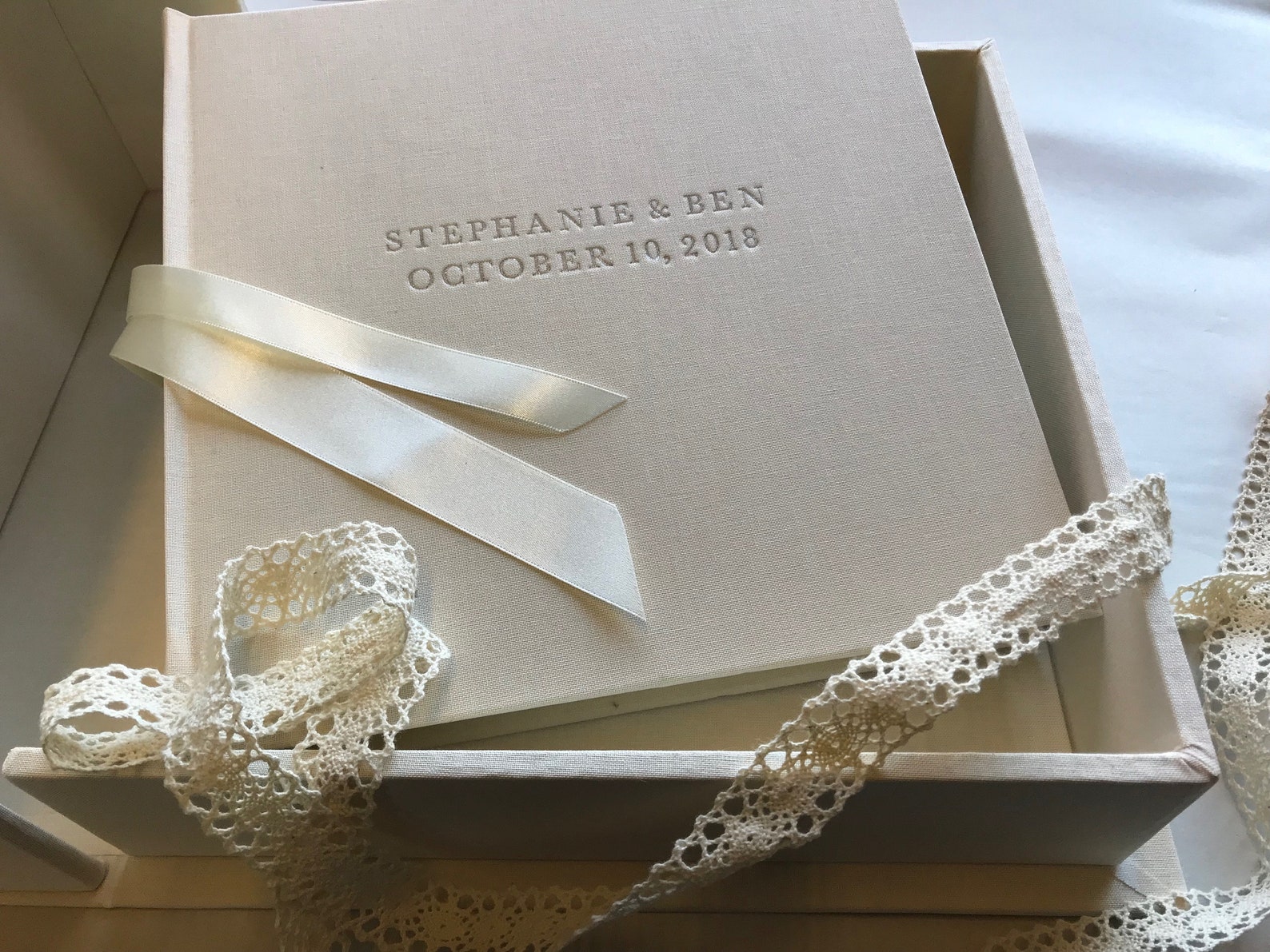 12 X 12 Personalised Wedding Album & Storage Box Bound Etsy