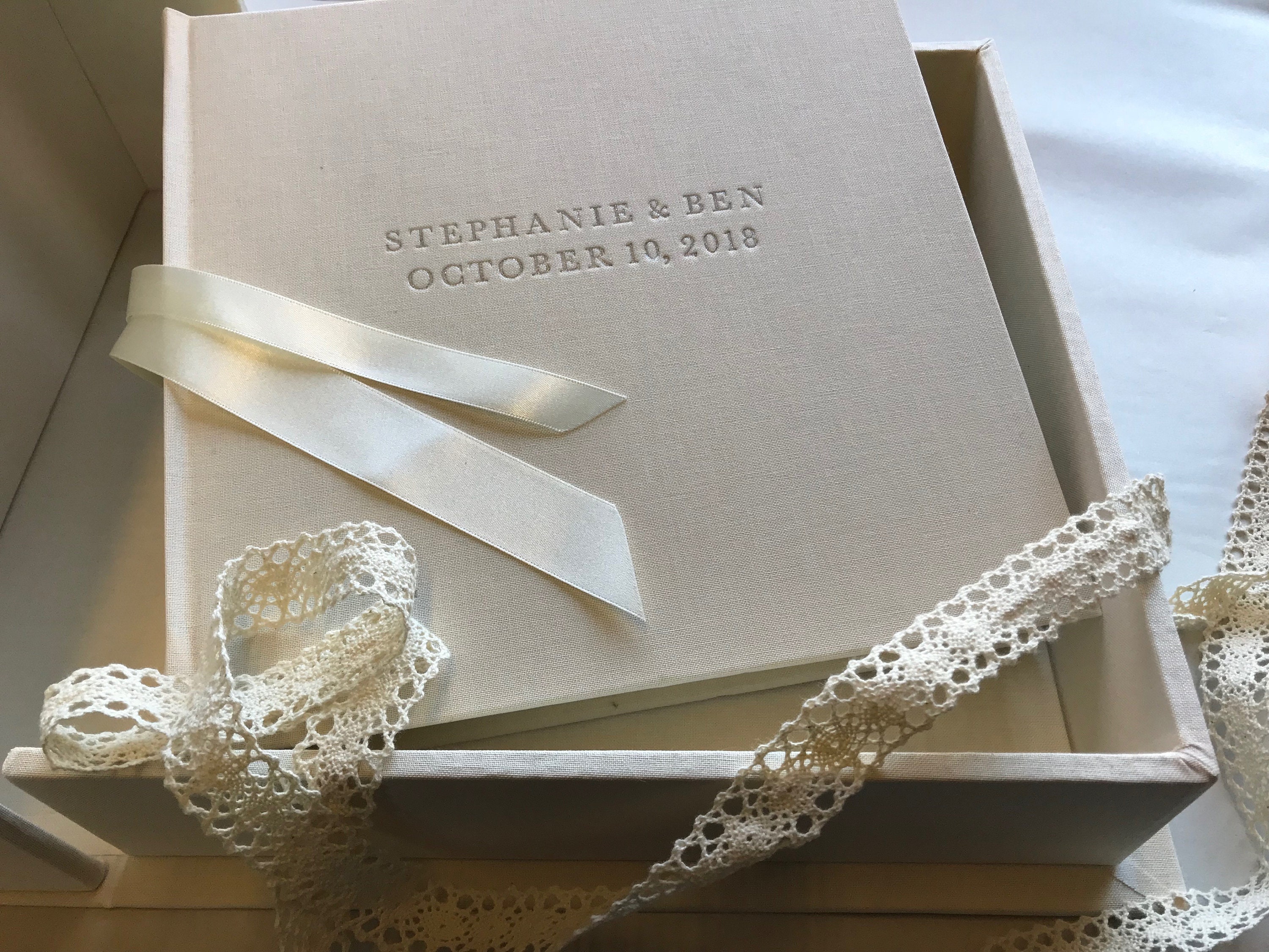 12 X 12 Personalised Wedding Album & Storage Box Bound Etsy
