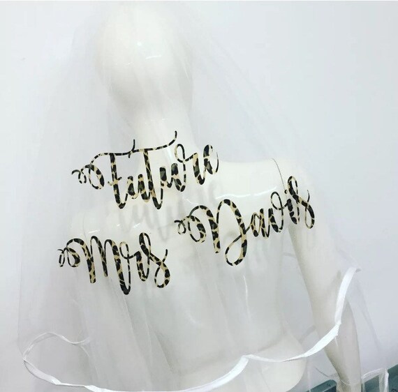 leopard print wedding veil