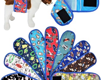 Belly Bands for dogs Racecar Belly Bands Flames Belly Bands