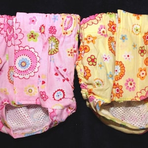 For SMALL Breeds Dog Diaper Female Girl 100% Cotton Hook & Loop