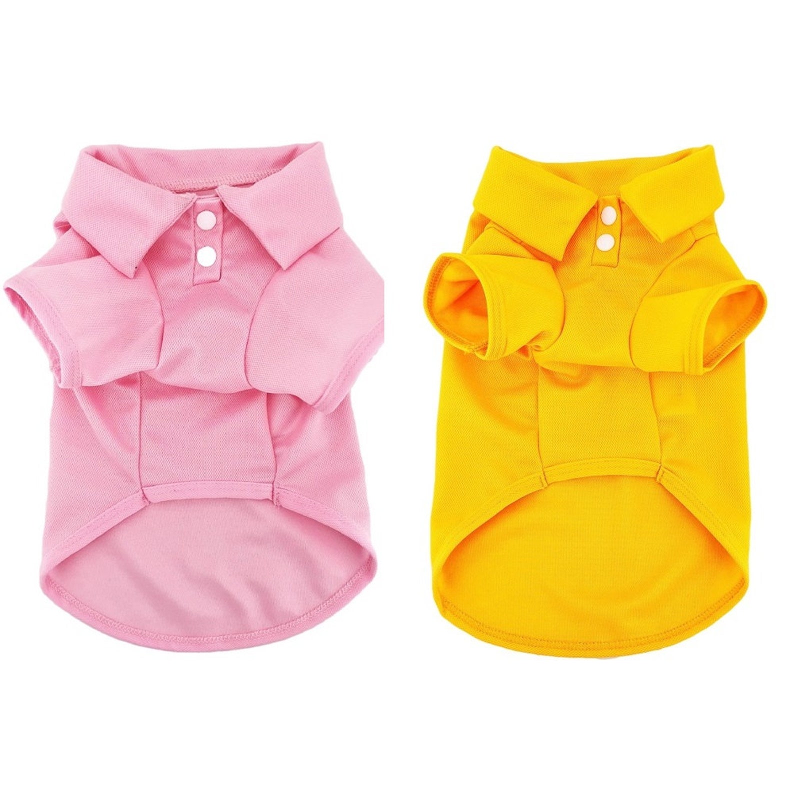 PACK of 2 Colors Dog Polo Shirt Tshirt Puppy Cat Solid Etsy
