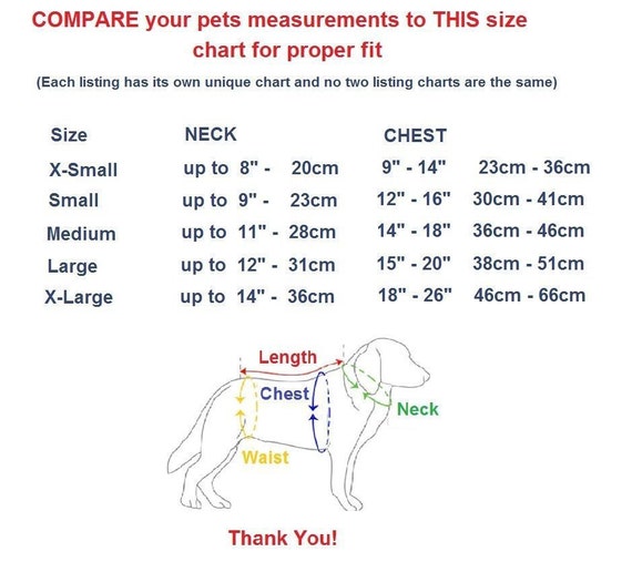 Dog Leash Size Chart